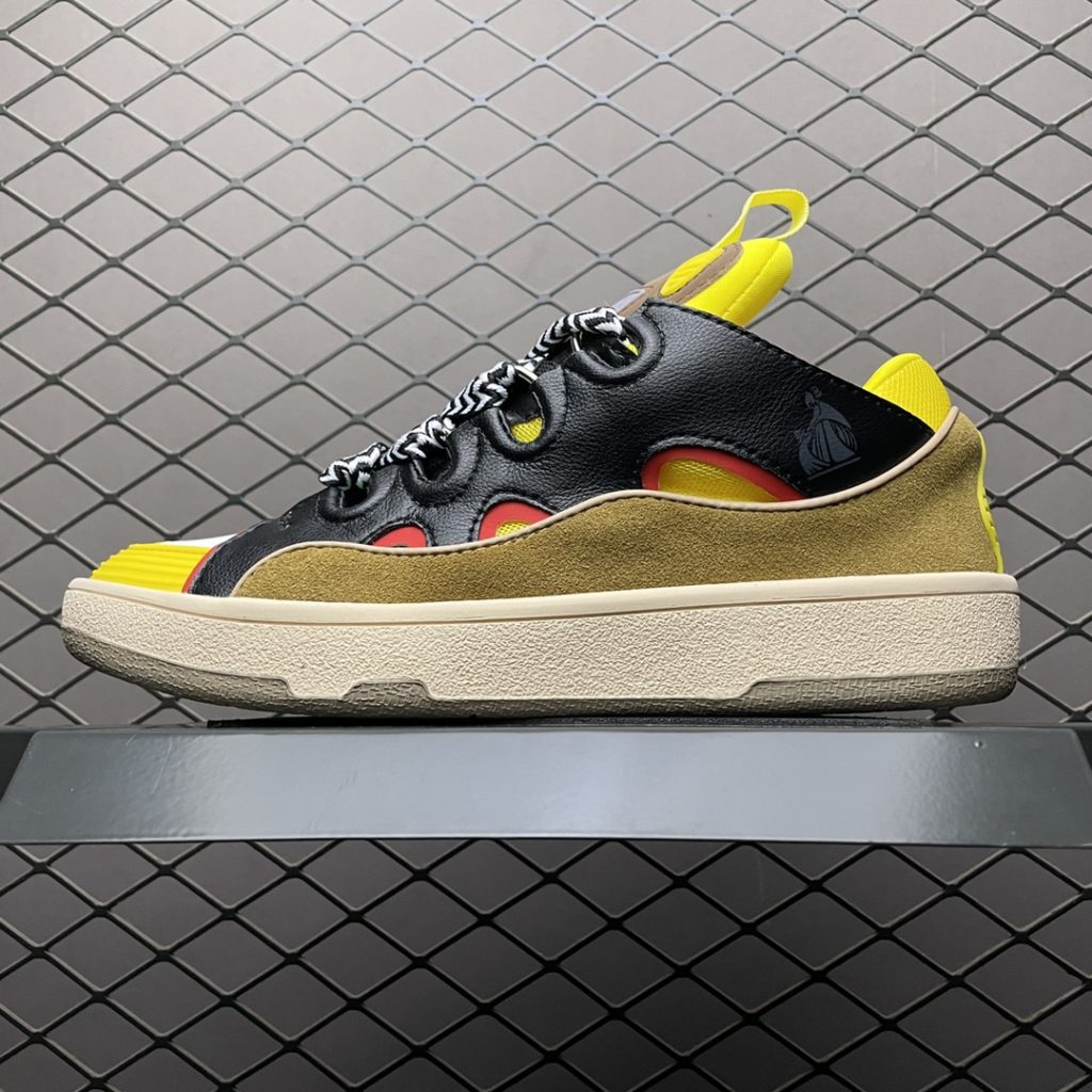 LANVIN CURB series casual sneakers Bread shoes Major Internet celebrities crazy feet Original 1:1 mold opening heavy process production The fabric is made of imported cow frosted environmentally friendly cow reverse velvet Golden steel mesh fabric Soft and breathable space cotton fabric inside Original mold open mold two-color TPU outsole Size: 35 36 37 38 39 40 41 42 43 44 45 Item No: 41UPOI201