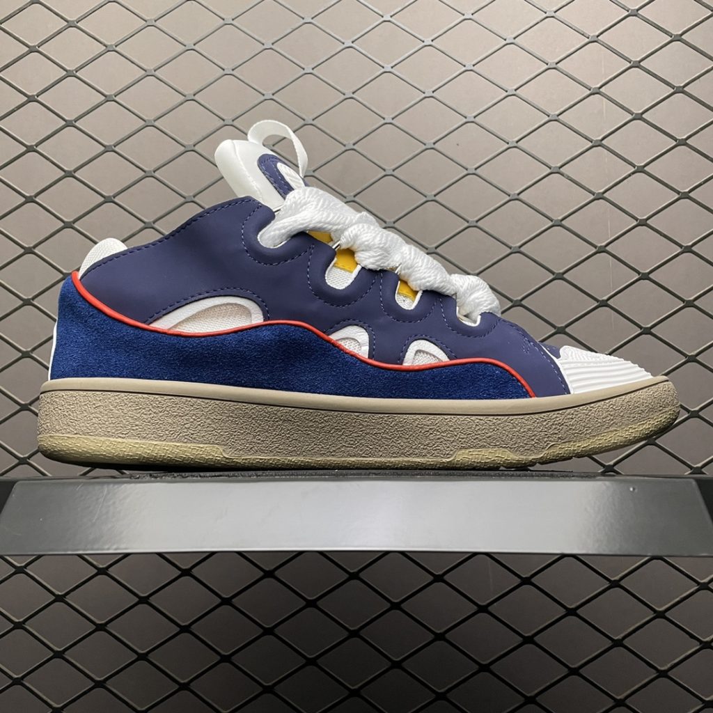 LANVIN CURB series casual sneakers Bread shoes Major Internet celebrities crazy feet Original 1:1 mold opening heavy process production The fabric is made of imported cow frosted environmentally friendly cow reverse velvet Golden steel mesh fabric Soft and breathable space cotton fabric inside Original mold open mold two-color TPU outsole Size: 35 36 37 38 39 40 41 42 43 44 45 Item No: 41UPOI201