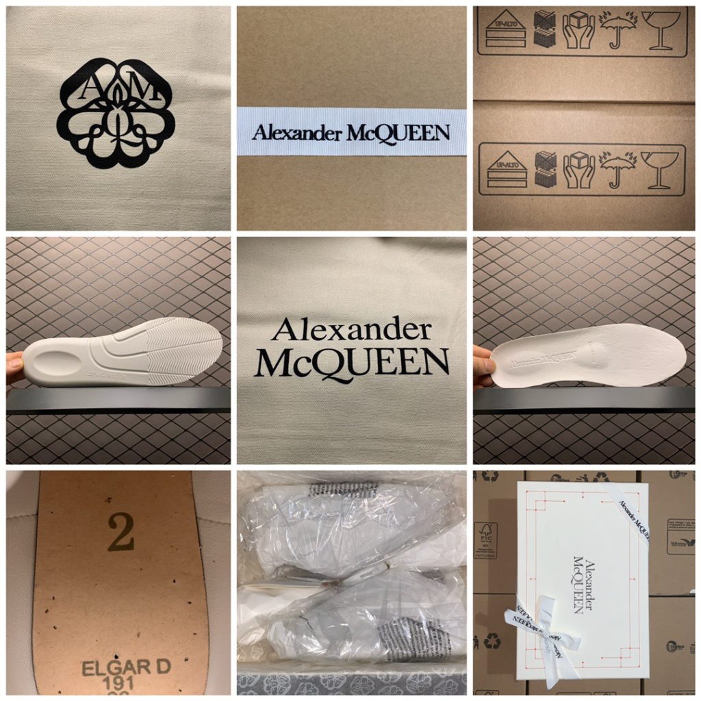 Alexander McQueen Alexander McQueen Thick Sole Heightened Small White Shoes Old customers advocate private advantages to buy back the original version of the shoe. The sole thickness is 4.5cm, white drop glue imported silk matte original version, water dyed sheepskin inner lining, cow leather padding, springback in place, wear-resistant and comfortable. Official synchronization full package, outer box, paper Shoe box technology and gift of premium ribbon midsole printed with one-to-one font and font color, midsole color, and a loop of one-to-one small steel nails nailed to the midsole, a total of 11 small steel nails (the function is to bend the nails to hold the midsole and upper foot closer) Shoe box labeling uses a high-precision printing machine, Clear and the same as the original. High hardness customized outsourcing box is provided as a gift. Confirm the actual shooting details. All the details mentioned above can be compared with the original shoe size: 35 36 37 38 39 40 41 42 43 44
