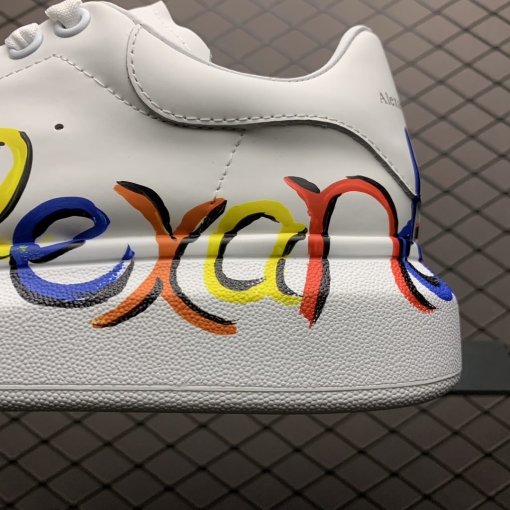 Alexander McQueen Thick Sole Casual Sports Shoes Fabric Imported Topcoat Cowhide Inner Lining Imported Sheepskin Fully Handmade Perforated insole Made of High Density Latex and Sheepskin Size: 35 36 37 38 39