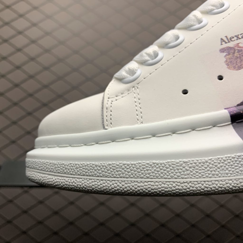 Alexander McQueen 5D Color Print 2019 New Color Matching Casual Shoes Available on the Official Website: Original Open Mold TPU Anti slip Open Mold Sole, Heavy Gold 5D Print Printing, Non fade and Non fade Counter Full Set Package Size: 35 36 37 38 39 40 41 42 43 44