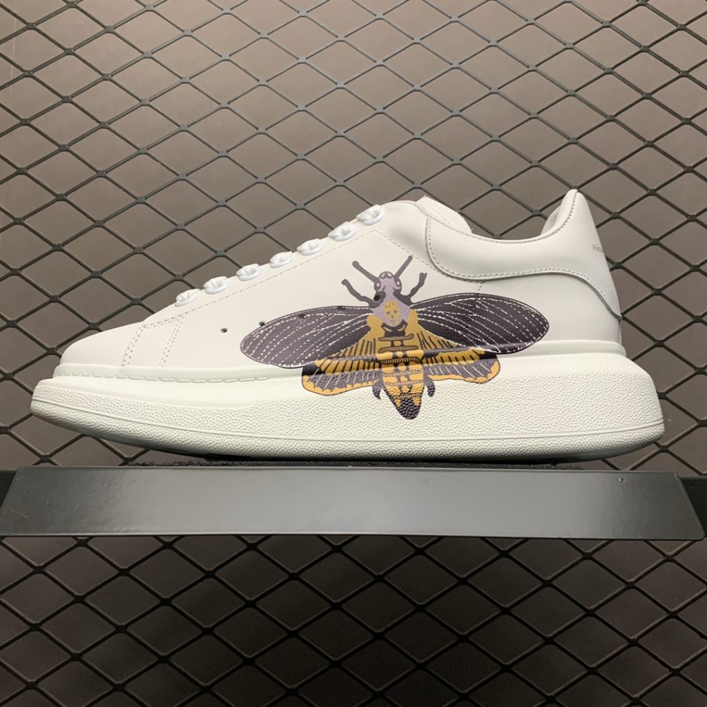 Alexander McQueen 5D Color Print 2019 New Color Matching Casual Shoes Available on the Official Website: Original Open Mold TPU Anti slip Open Mold Sole, Heavy Gold 5D Print Printing, Non fade and Non fade Counter Full Set Package Size: 35 36 37 38 39 40 41 42 43 44