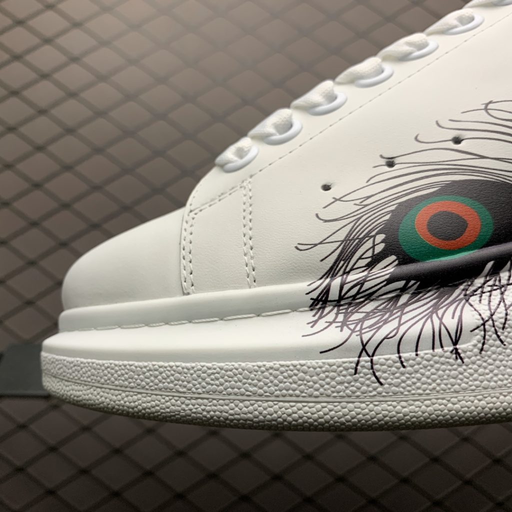Alexander McQueen 5D Color Print 2019 New Color Matching Casual Shoes Available on the Official Website: Original Open Mold TPU Anti slip Open Mold Sole, Heavy Gold 5D Print Printing, Non fade and Non fade Counter Full Set Package Size: 35 36 37 38 39 40 41 42 43 44