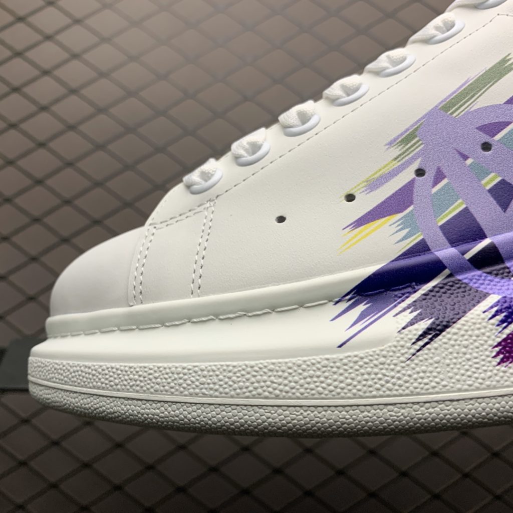 Alexander McQueen 5D Color Print 2019 New Color Matching Casual Shoes Available on the Official Website: Original Open Mold TPU Anti slip Open Mold Sole, Heavy Gold 5D Print Printing, Non fade and Non fade Counter Full Set Package Size: 35 36 37 38 39 40 41 42 43 44