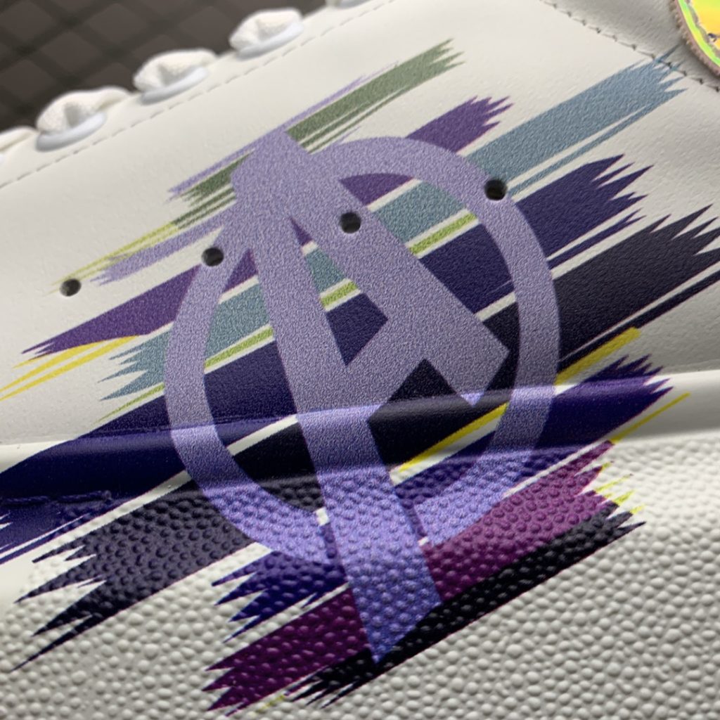 Alexander McQueen 5D Color Print 2019 New Color Matching Casual Shoes Available on the Official Website: Original Open Mold TPU Anti slip Open Mold Sole, Heavy Gold 5D Print Printing, Non fade and Non fade Counter Full Set Package Size: 35 36 37 38 39 40 41 42 43 44