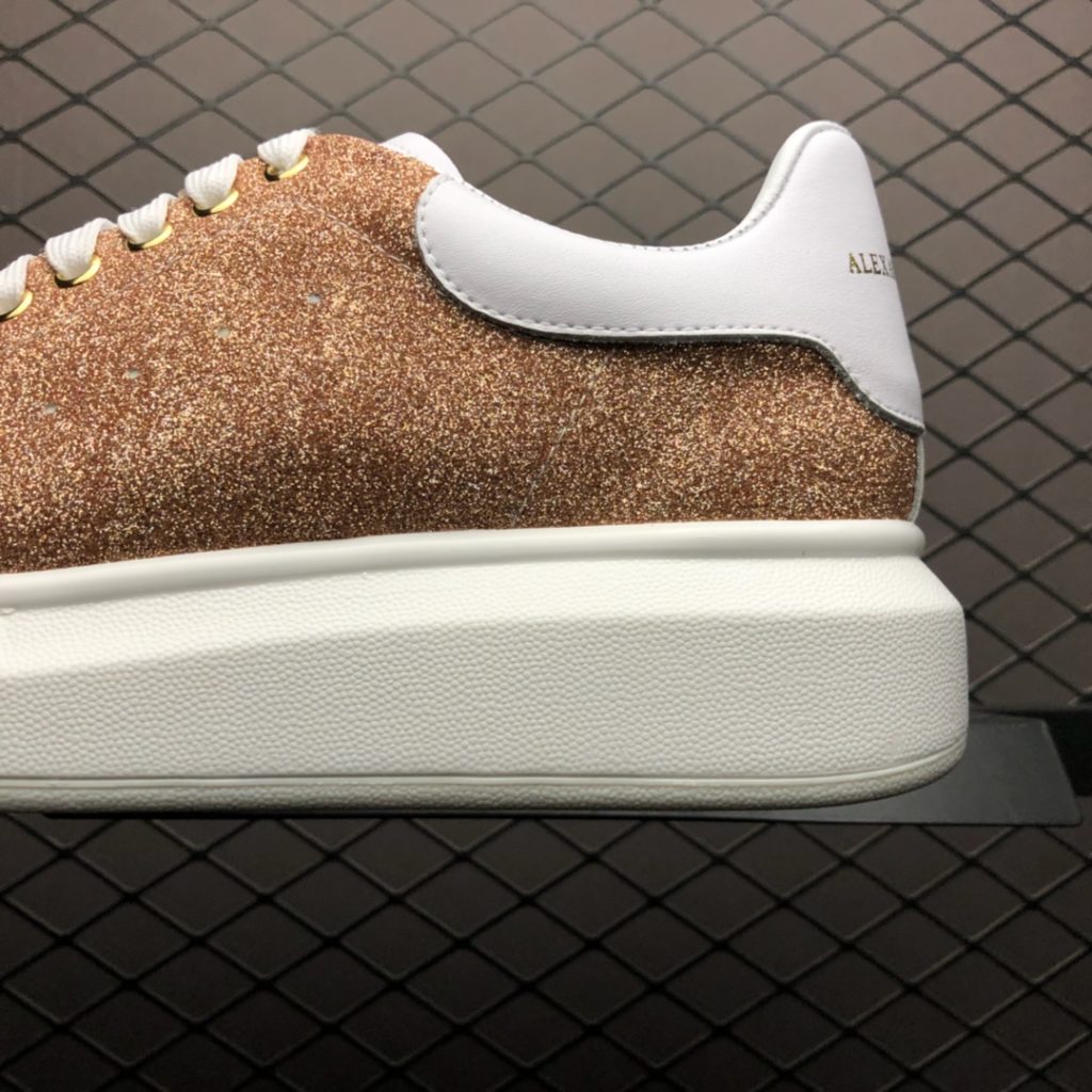 Alexander McQueen Sole Sneakers Low Top Fashion Thick Sole Casual Shoes Size: 35 36 37 38 39 40 4CM Tall MD Sole Lining High Quality Pig Skin Pads for Comfort