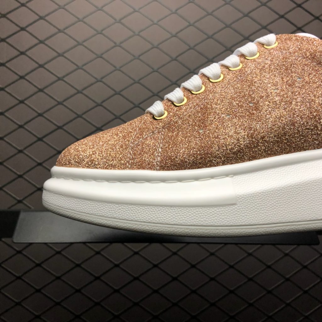 Alexander McQueen Sole Sneakers Low Top Fashion Thick Sole Casual Shoes Size: 35 36 37 38 39 40 4CM Tall MD Sole Lining High Quality Pig Skin Pads for Comfort