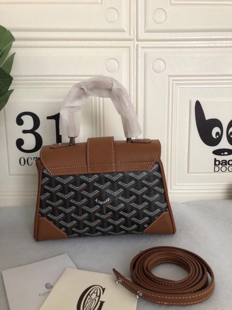 Top level original 🔝💘 Goyard 💘 Saigon bag, customized high-grade linen fabric with imported cowhide, delicate handle, light weight, wear-resistant handbag, with imported sewing, has a unique wrist design, which is exactly the same as the counter, 22 * 15 * 9