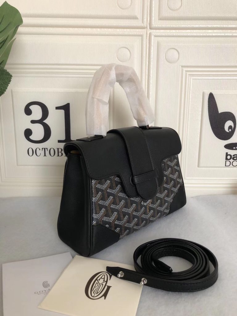 Top level original 🔝💘 Goyard 💘 Saigon bag, customized high-grade linen fabric with imported cowhide, delicate handle, light weight, wear-resistant handbag, with imported sewing, has a unique wrist design, which is exactly the same as the counter, 22 * 15 * 9