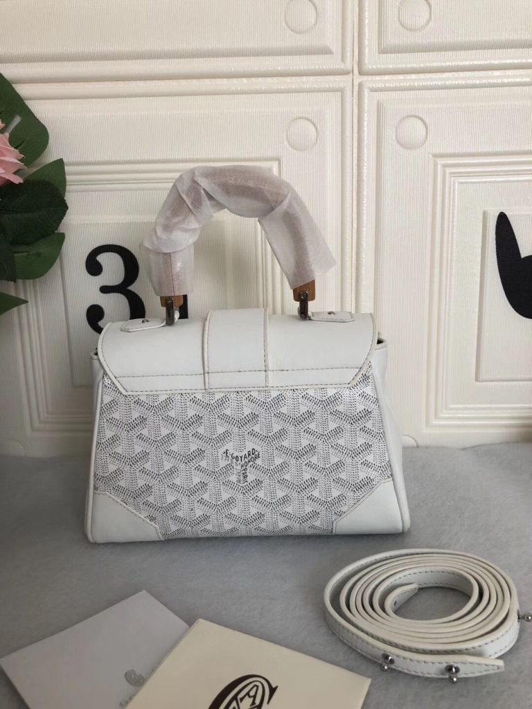 Top level original 🔝💘 Goyard 💘 Saigon bag, customized high-grade linen fabric with imported cowhide, delicate handle, light weight, wear-resistant handbag, with imported sewing, has a unique wrist design, which is exactly the same as the counter, 22 * 15 * 9