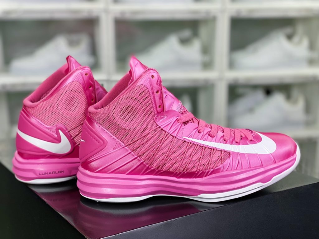 Lunar Hyperdunk HD2012 High Top Combat Basketball Shoe White Pink 10-DK brand factory Lunar Hyperdunk HD2012 High Top Combat Basketball Shoe White Pink 10