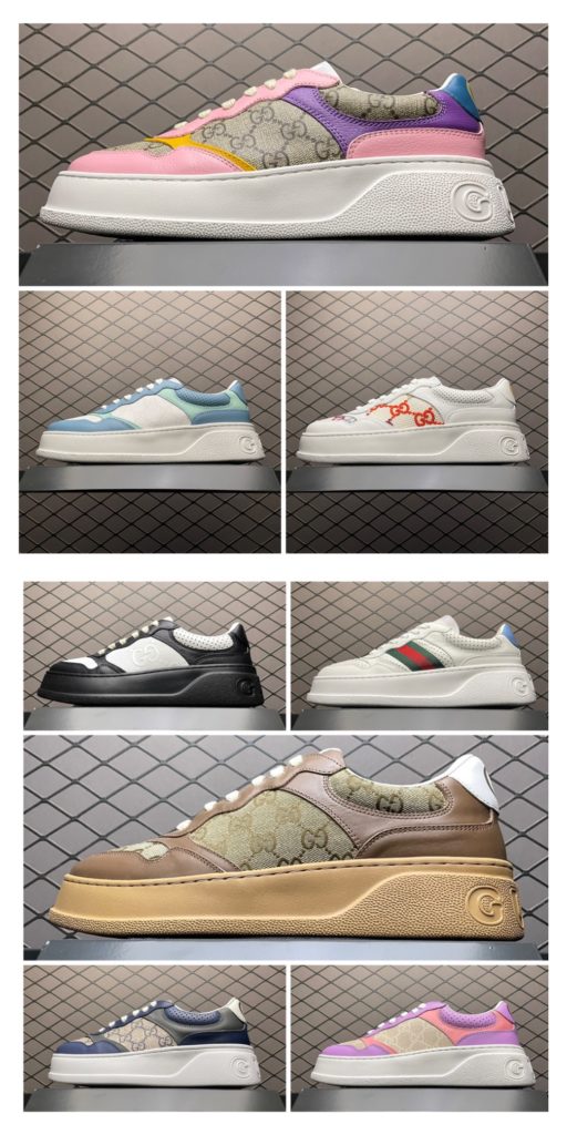 Local self fetching  Gucci Gucci Chunky B Low Top Casual Board Shoes Made of Napa Super Soft Headlayer, Real Leather Upper Material, Super Soft Leather Inner Lining, Padded Sole, Glueless Goodyear Inner and Outer Locking Process, Complete Set of Accessories Size: 35 36 37 38 39