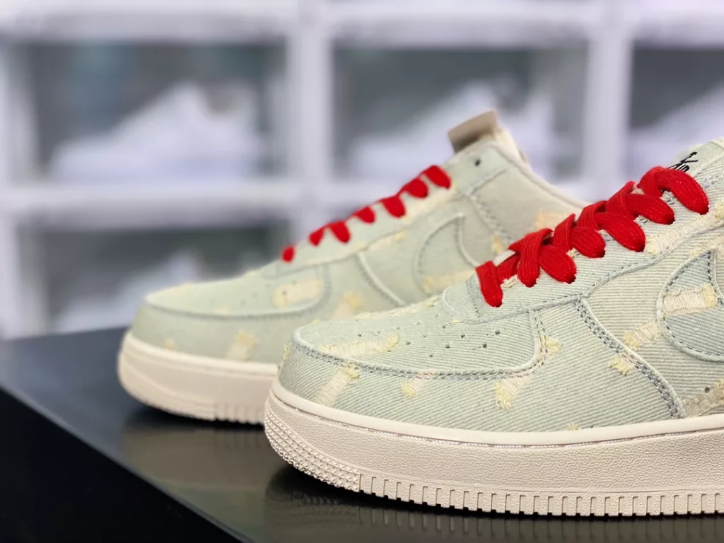 Levi's x By You x Air Force 1 Low 'Exclusive Denim' Air Force One Low top Classic Versatile Casual Sneakers Levi's x By You x Air Force 1 Low 'Exclusive Denim' Air Force One Low top Classic Versatile Casual Sneakers