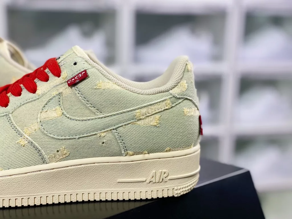 Levi's x By You x Air Force 1 Low 'Exclusive Denim' Air Force One Low top Classic Versatile Casual Sneakers Levi's x By You x Air Force 1 Low 'Exclusive Denim' Air Force One Low top Classic Versatile Casual Sneakers