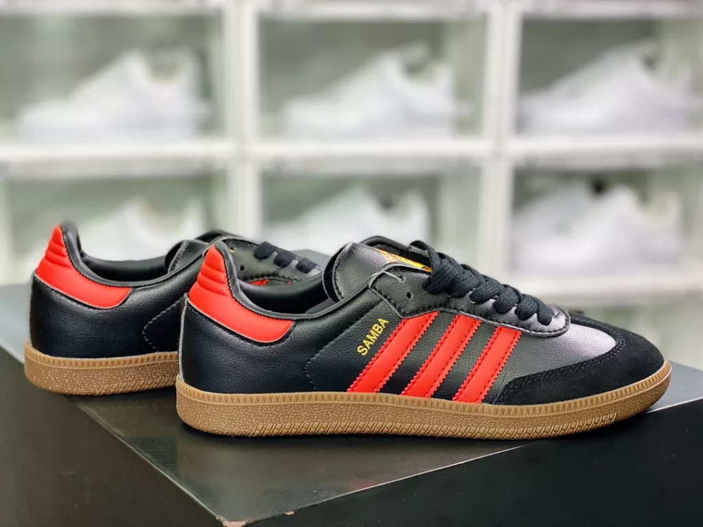 Adidas Originals Samba Vegan OG Samba Dance Series Gentlemen's German Training Football Style Versatile Low Top Casual Sports Board Shoes Adidas Originals Samba Vegan OG Samba Dance Series Gentlemen's German Training Football Style Versatile Low Top Casual Sports Board Shoes