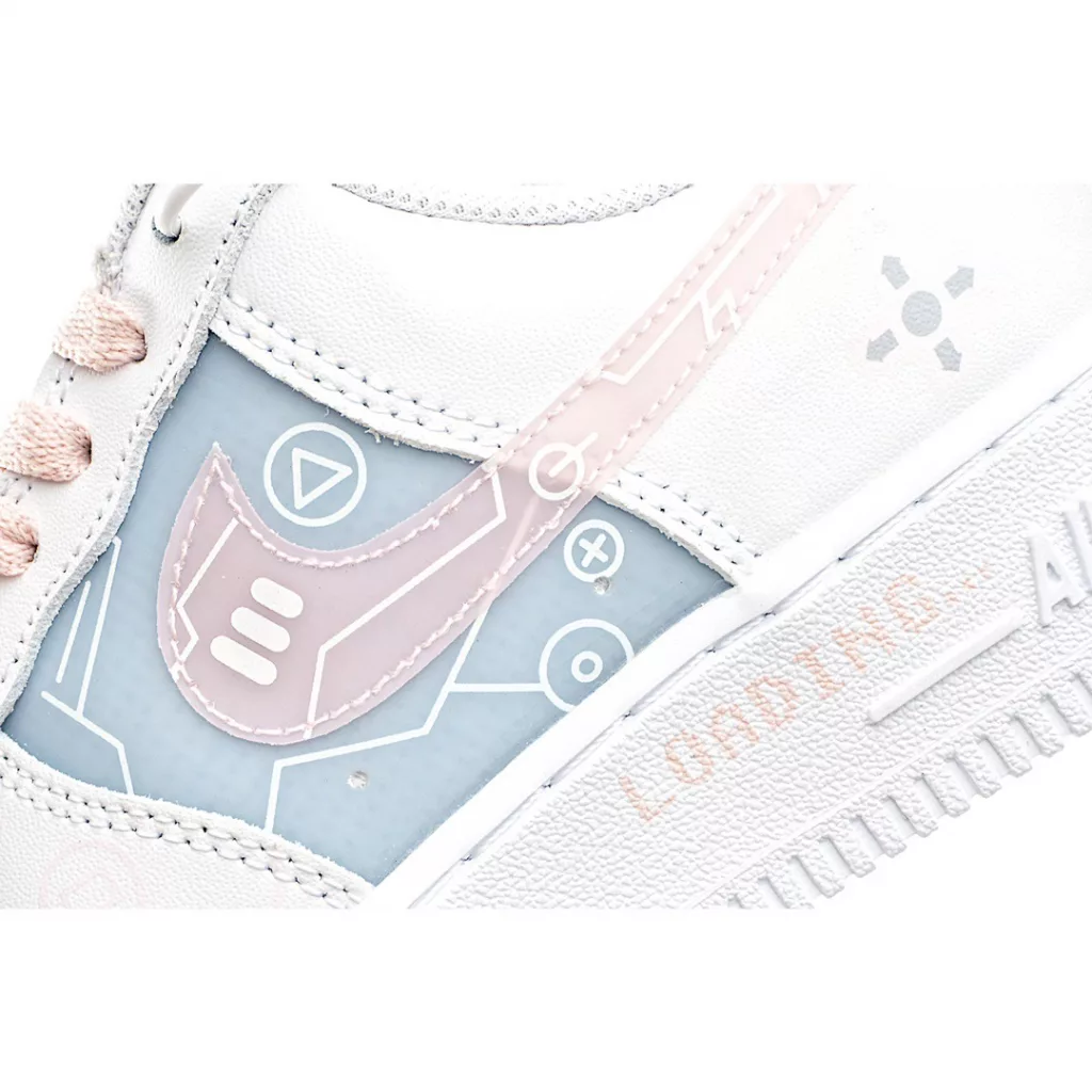 Officially popular customized PS5 video game theme Nike Air Force 1 Low '07 White Blue Pink Air Force One low top casual board shoes Customized leather, original tree, original cardboard, pure air force version, built-in full-length air cushion 9