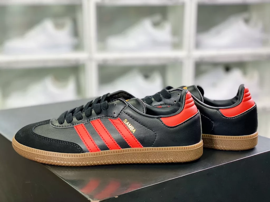 Adidas Originals Samba Vegan OG Samba Dance Series Gentlemen's German Training Football Style Versatile Low Top Casual Sports Board Shoes Adidas Originals Samba Vegan OG Samba Dance Series Gentlemen's German Training Football Style Versatile Low Top Casual Sports Board Shoes