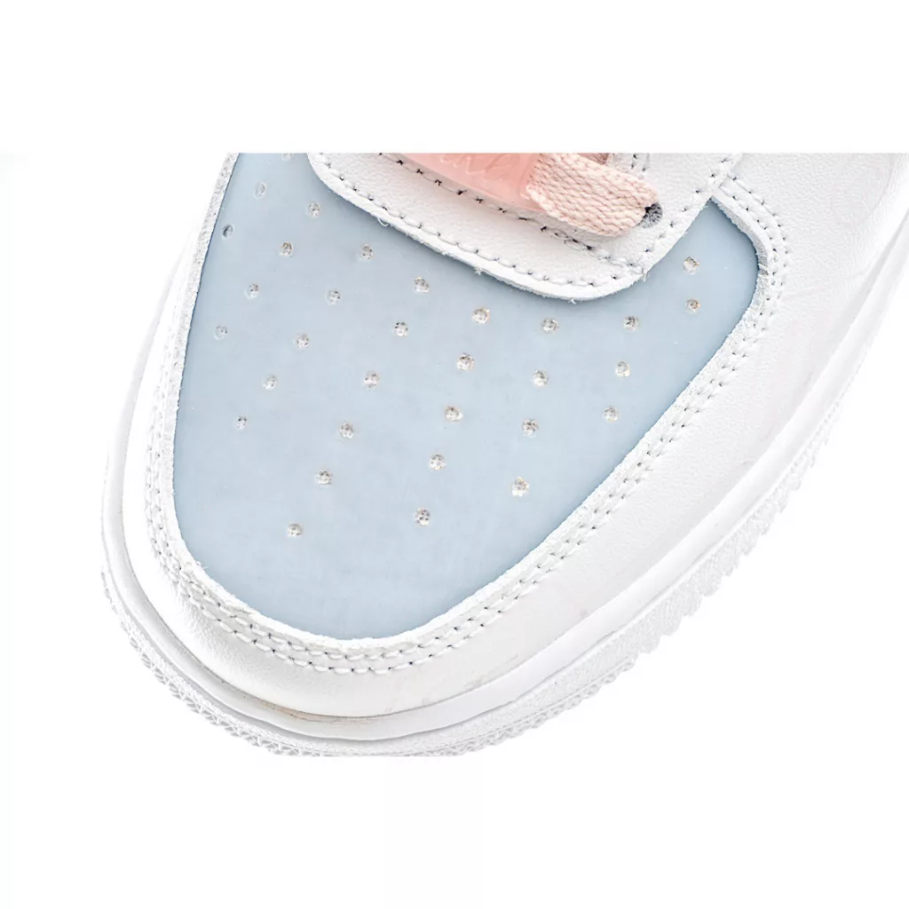 Officially popular customized PS5 video game theme Nike Air Force 1 Low '07 White Blue Pink Air Force One low top casual board shoes Customized leather, original tree, original cardboard, pure air force version, built-in full-length air cushion 9