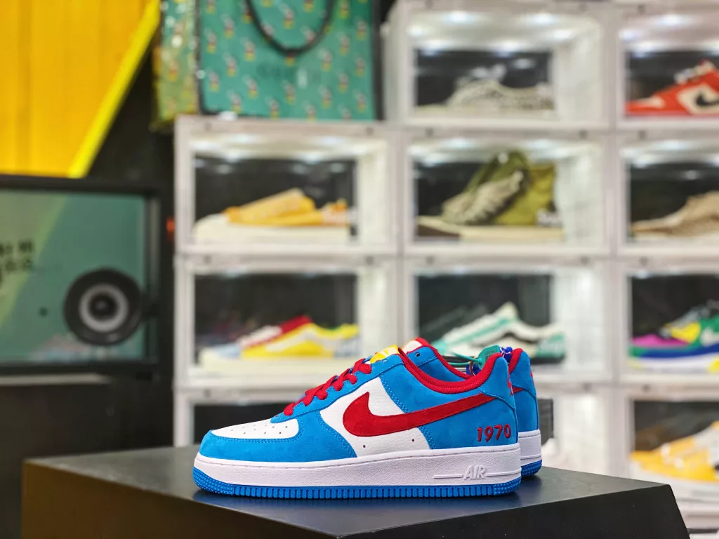Company level Nike Air Force 1 Low Doraemon Air Force One Low Top Create the Most Pure Genuine Style Focus on Foreign Trade Channel First layer Genuine Full length Built in Air Cushion Original Box Accessories Midsole Steel Seal Complete Built in Air Cushion Article No. CU2980-19310