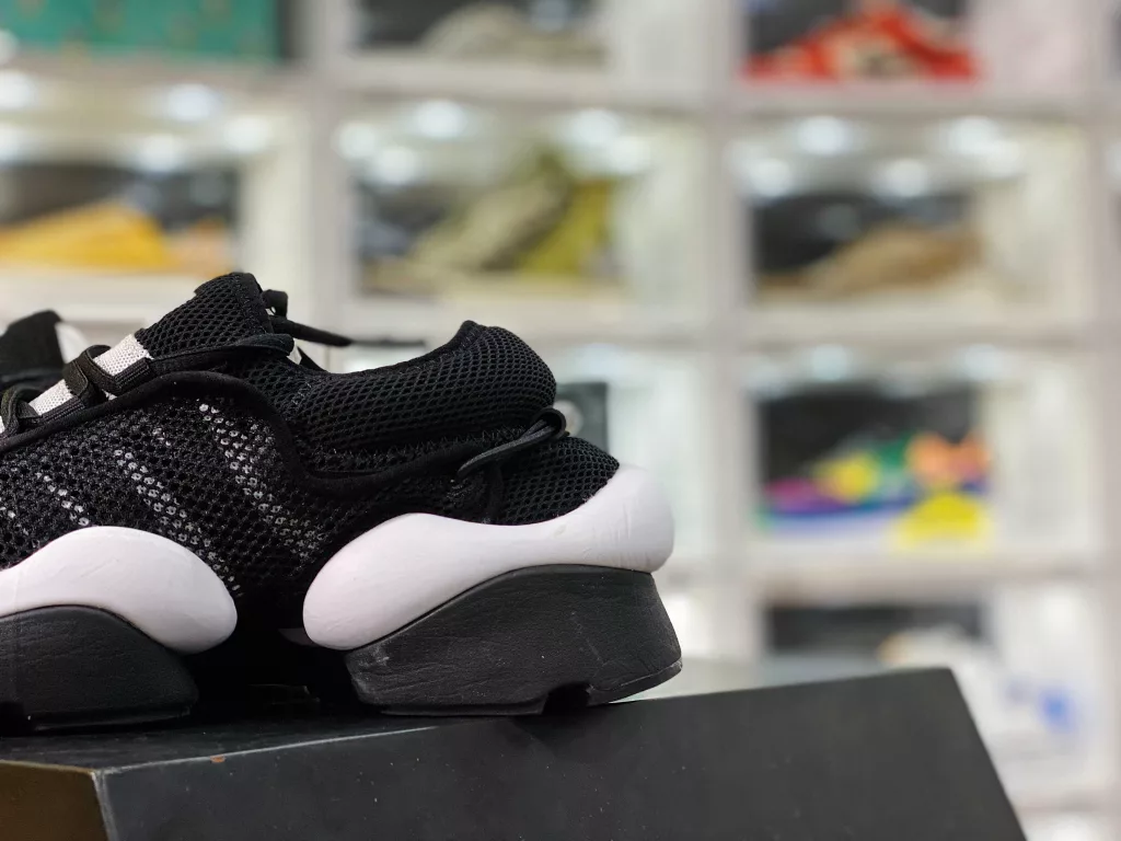 Ultra lightweight breathable mesh upper # independent EVA foam midsole private mold ❗ Yohji Yamamoto, produced by Yoshimoto Mitsumoto, Adidas Y-3 REN series of new lightweight bow shaped ninja jogging shoes 