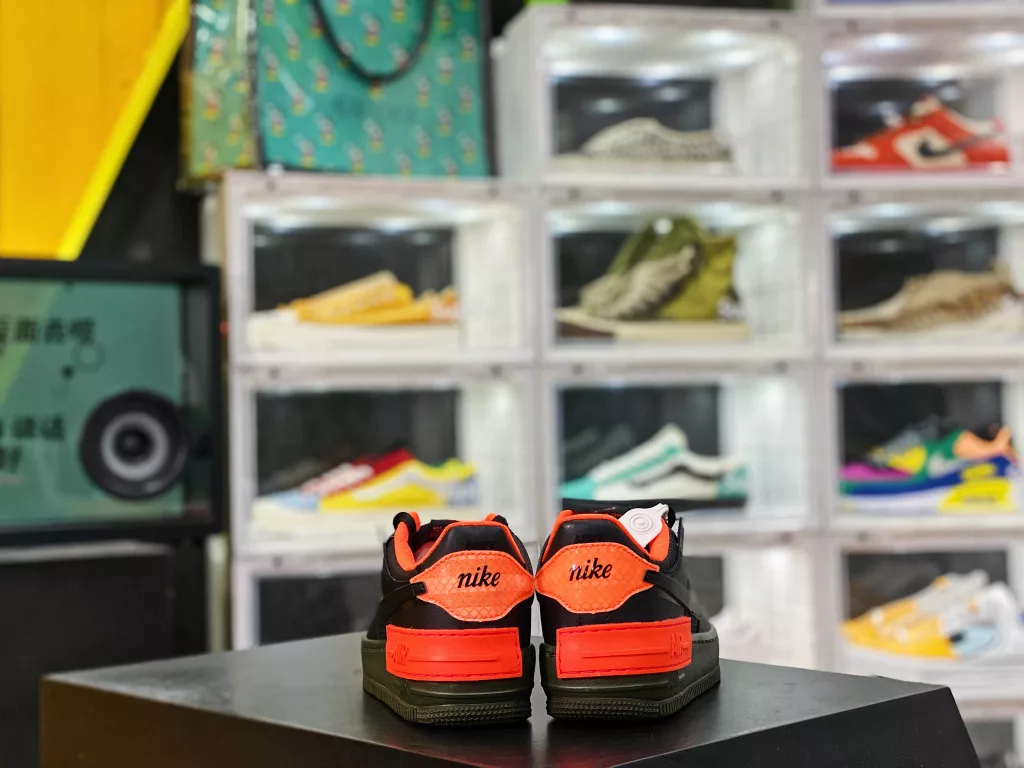 Air Force 1 AF1 Shadow Black Orange Grey Deconstructed Macaron Air Force One Shoe CQ3317-00110-DK brand factory Air Force 1 AF1 Shadow Black Orange Grey Deconstructed Macaron Air Force One Shoe CQ3317-00110