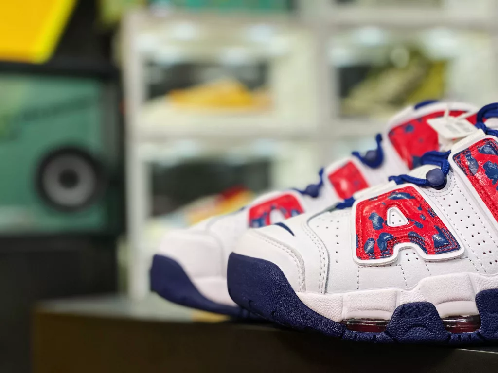 NK Air More Uptempo Laser Crimson Pippet Ultra High Cleanliness Top Class Pan Air Cushion Head Layer Nubuck Leather Upper, Market Maximum Version Product Number 921948-00110