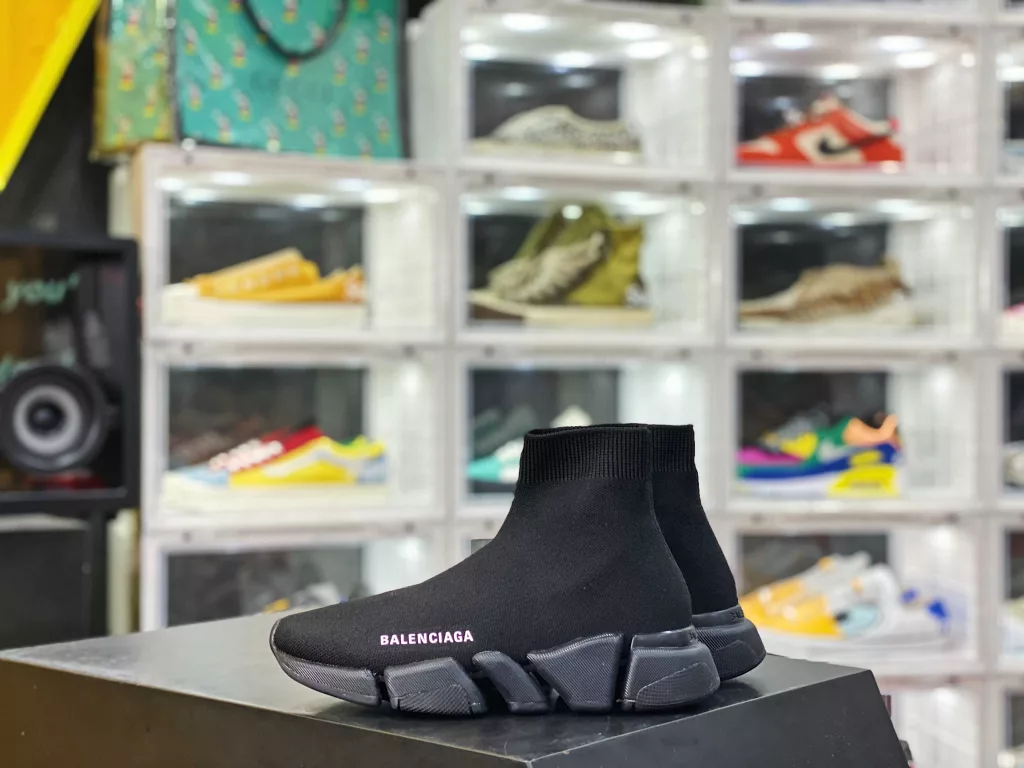 Balenciaga Speed 2.0 Original Knitted Cotton Socks and Shoes 20S Autumn/Winter New Product Launch Pure Original Version Logo Never Drops Word Right Toe with NFC Sensing Chip Hot Melt Internal Label # ZP Original Shoe Exploded # M10