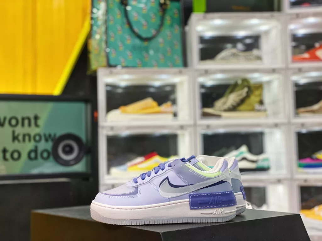 Delivery terminal real air cushion combination bottom Wmns Air Force 1 Shadow SE 'World Indigo' Macaron Dark Blue RF Low help Air Force One CK6561 00110