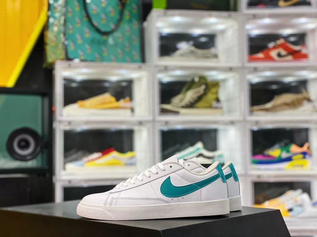 Overseas Counter New Product Company Grade Nike Blazer Low Prm Pioneer Low Top Casual Board Shoes Original Custom Top Leather Original Box Original Standard Product Number: 454471-01310