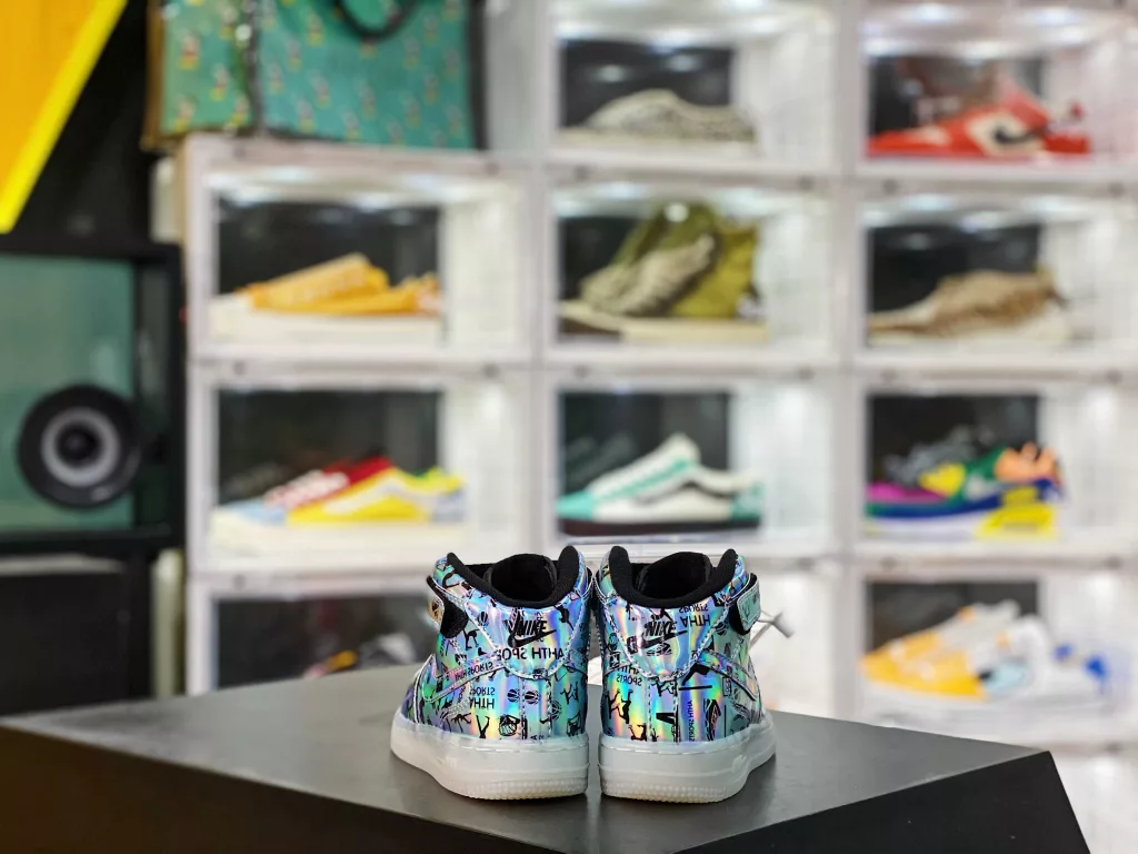 UN2.0 Challenges the Market Again Nike Air Force 1 Air Force One Series Children's Sneakers SIZE: 22-37 Classic Air Force One Slate Shoes Style Design Fashion Versatile and Generous Even in the Cold Night ✌🏻 Velcro design