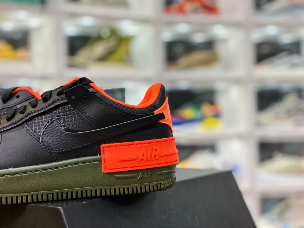 Air Force 1 AF1 Shadow Black Orange Grey Deconstructed Macaron Air Force One Shoe CQ3317-00110-DK brand factory Air Force 1 AF1 Shadow Black Orange Grey Deconstructed Macaron Air Force One Shoe CQ3317-00110