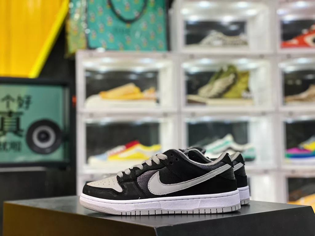 Nike SB Dunk Low J-Pack Shadow Shadow Grey Original Purple Box Original Last Original Cardboard Create Original First Layer Leather Original Embroidery Needle Sewing Craft One to One Original Box Air Cushion insole Shoe Box Steel Stamp Accessories Complete 10