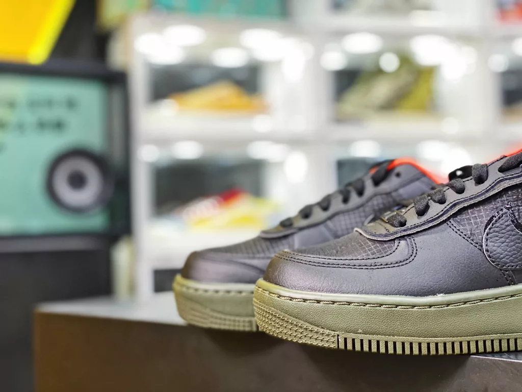 Air Force 1 AF1 Shadow Black Orange Grey Deconstructed Macaron Air Force One Shoe CQ3317-00110-DK brand factory Air Force 1 AF1 Shadow Black Orange Grey Deconstructed Macaron Air Force One Shoe CQ3317-00110
