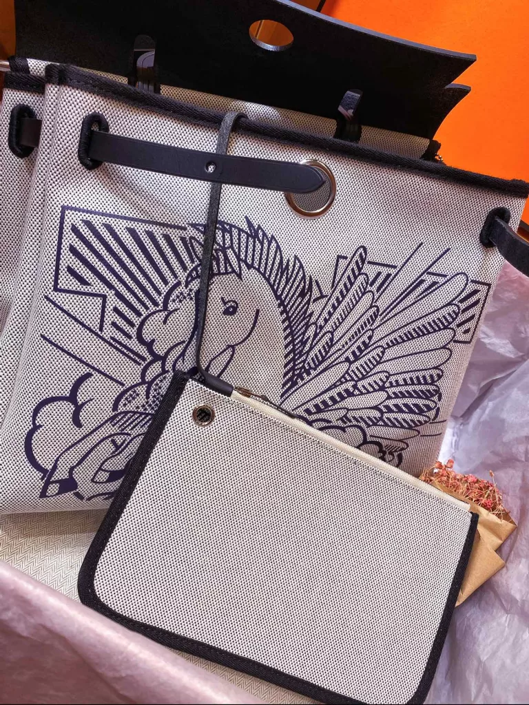 Herbag 31cm Limited Edition silk Screen Pegasus (inseam) Size: 25x31x10cm