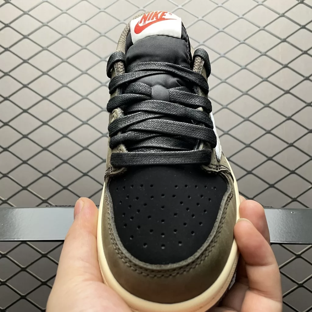 Travis Scott x Air Jordan AJ1 Low OG Children's shoes   size:27.5-35