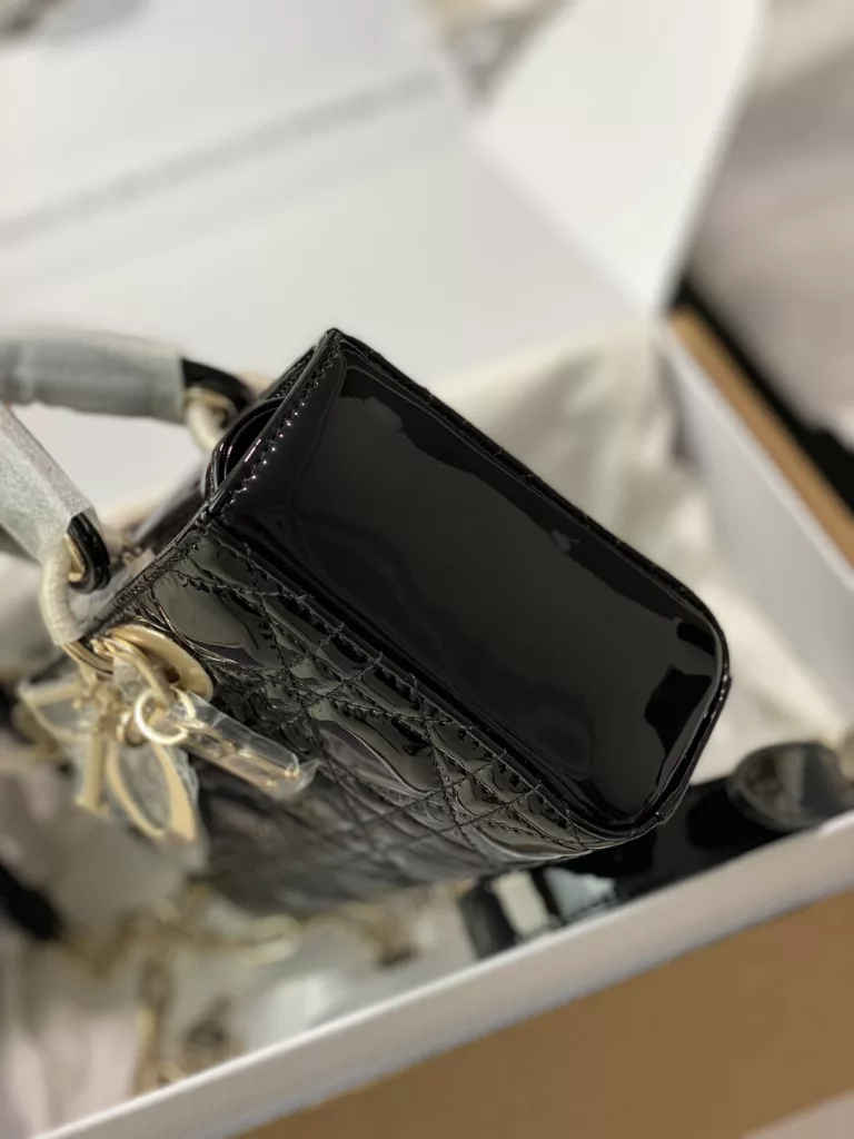 Dior patent leather Diana bag