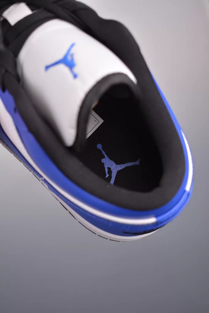Air Jordan 1 Low White and Blue Lightning Shoes