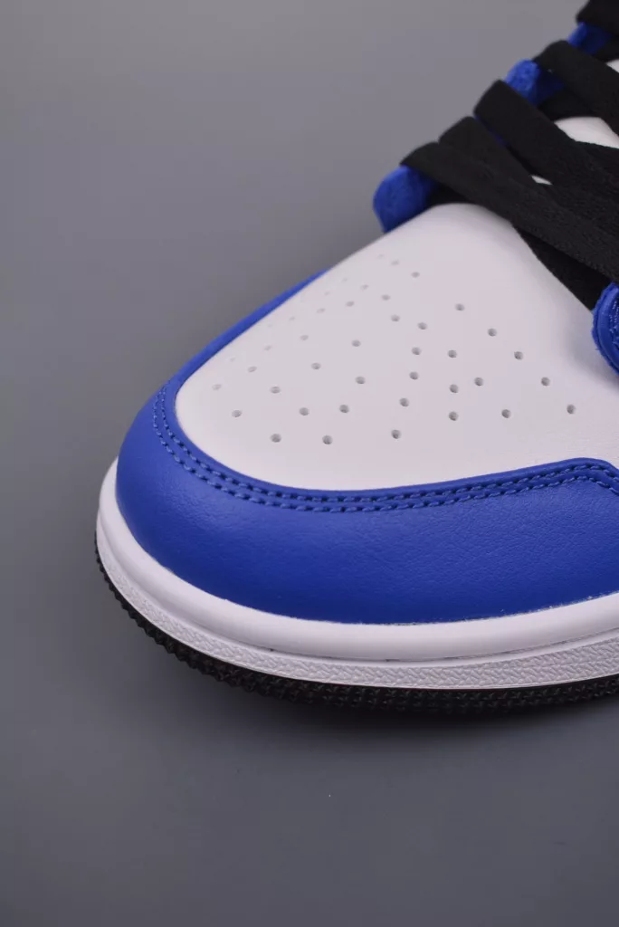 Air Jordan 1 Low White and Blue Lightning Shoes