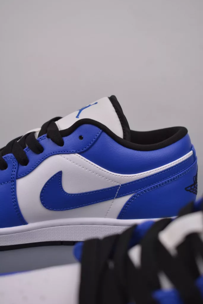Air Jordan 1 Low White and Blue Lightning Shoes
