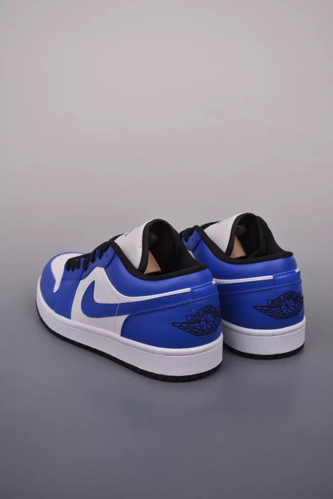 Air Jordan 1 Low White and Blue Lightning Shoes
