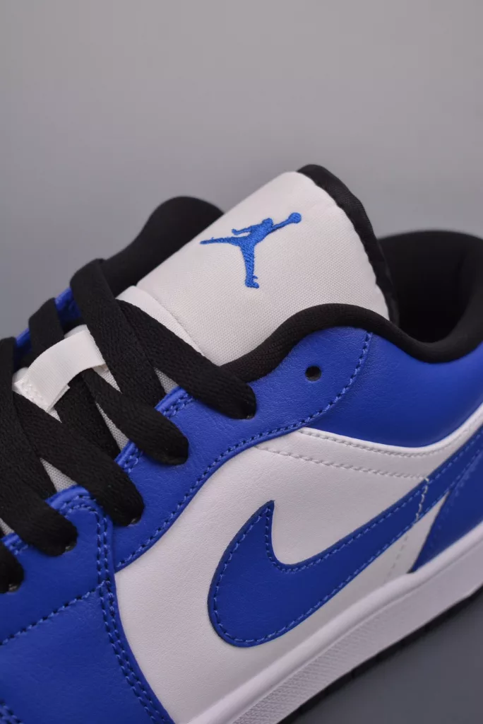Air Jordan 1 Low White and Blue Lightning Shoes