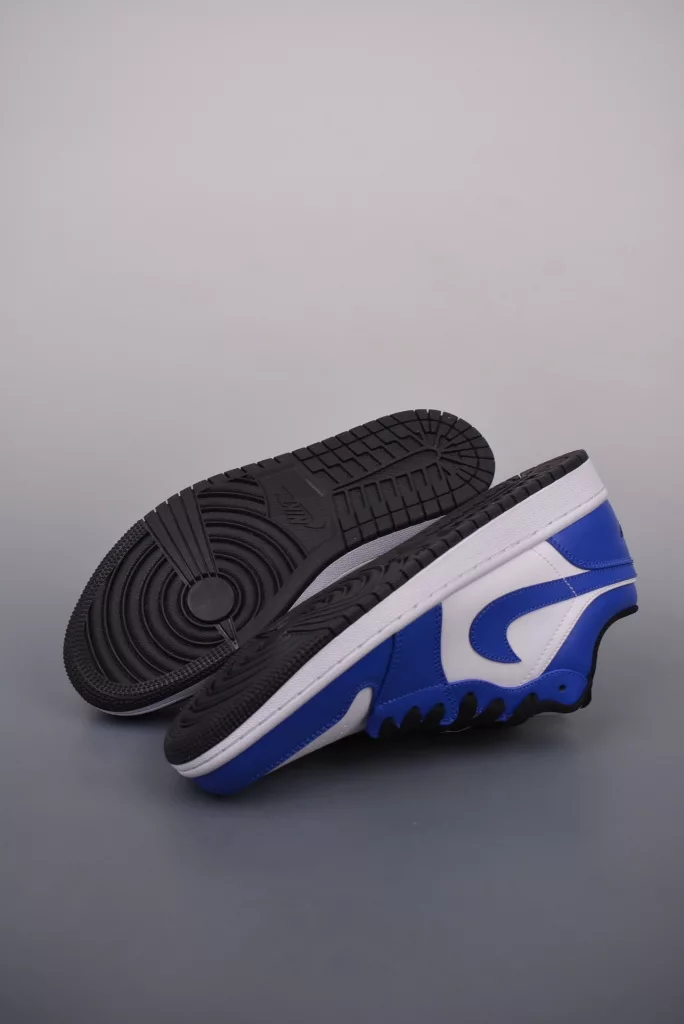 Air Jordan 1 Low White and Blue Lightning Shoes