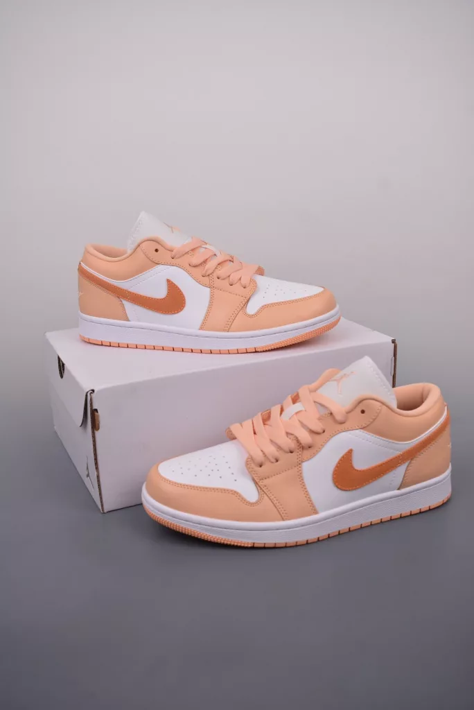 Air Jordan 1 Low sunset fog yellow shoes