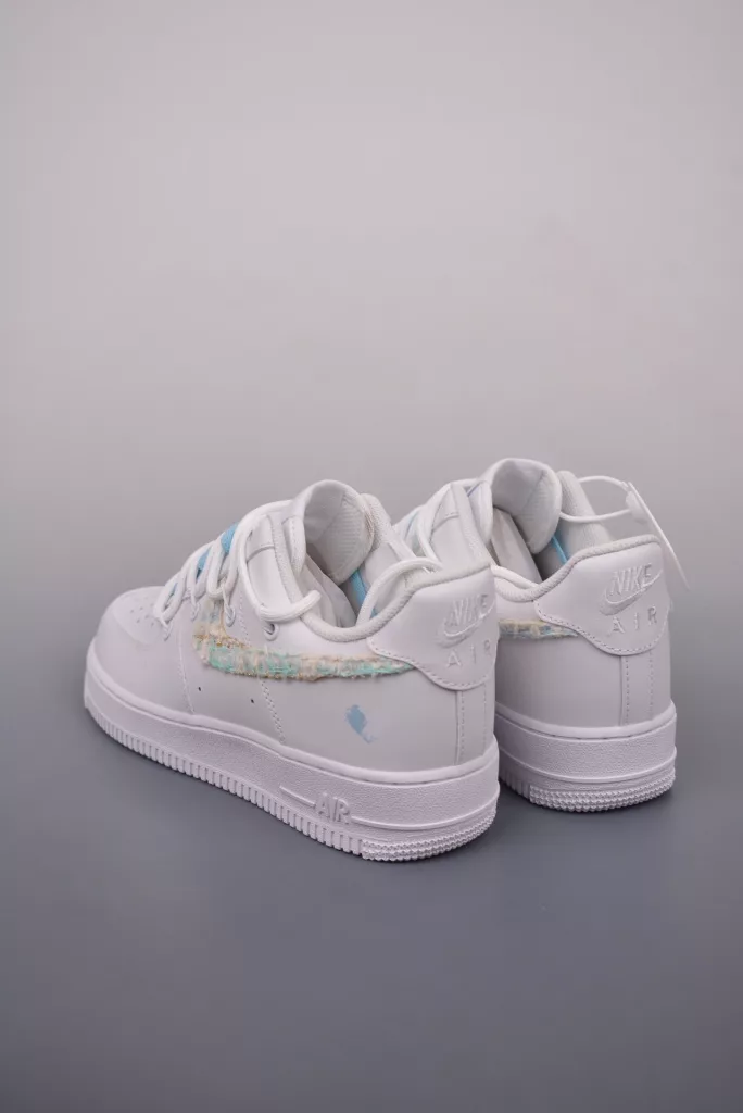 Nike Air Force 1 Low white and blue shoes