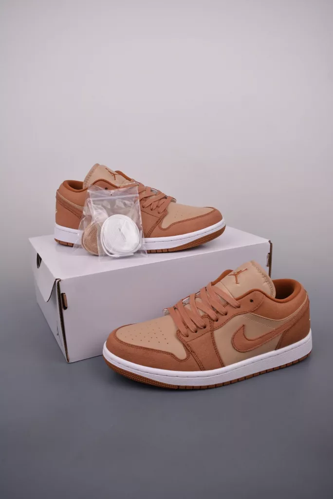 Air Jordan 1 Low gray and white canvas toe shoes