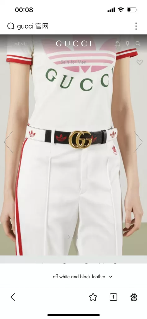 Gucci belt width 4.0
