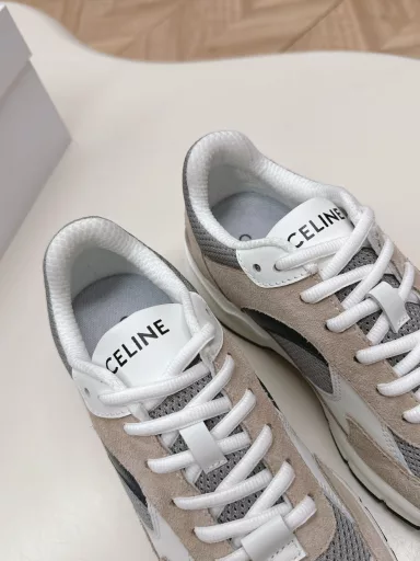Celine 2025 new casual shoes and sports shoes A pair of shoes full of street style, continuing the classic design is very good This shoe has its own unique design, the leather upper is very easy to care for, it is slim and unique, it is light and comfortable to wear It is a must-have for all seasonsUpper cowhide meshInner breathable mesh lining Original foam outsole