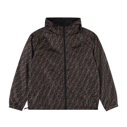 Fendi FF full-print double-sided windbreaker zipper jacketOriginal fabric customization, functional twill fabric, 100% positioning of the finished garment, very time-consuming waste, density and feel are consistent with the original, each piece of clothing is hand-sewn by the master, customized auxiliary logo, adjustment buckle, main label, loose version, classic version that does not pick people, super slimming! A must-have for white, rich and beautiful women!