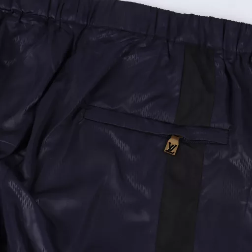 LOUIS VUITTON LV patchwork nylon jacquard suit sports trousersOriginal purchase, custom-made checkered technology nylon jacquard fabric, fine checkered jacquard fabric, fabric patchwork, custom-made accessories, fitted version