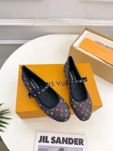 Louis Vuitton 25𝐬𝐬🧡💚2025 early spring new top version‼ ️Original versionThe latest model in the counter LV X TM ROMY Takashi Murakami joint ballet shoes, new hard goods🆕❥BS purchasing level! Full of high-end feeling! A model that is popular among domestic and foreign bloggers, retro and fashionable, it looks amazing on the feet! The official website's main model★
